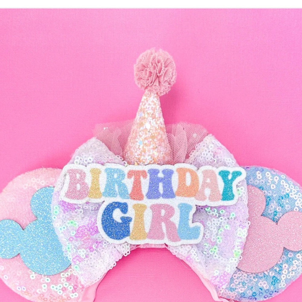Birthday Girl Sequin Ears Headband